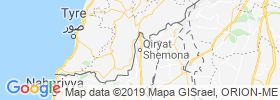Qiryat Shemona map